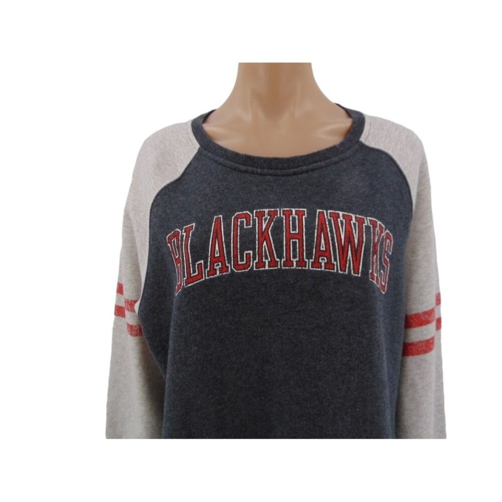 Fanatics Womens NHL Chicago Blackhawks Sweatshirt XL Crew Neck Long Sleeve